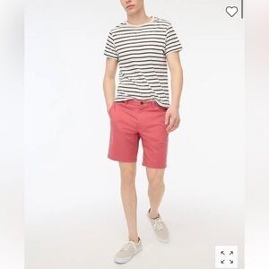 J.CREW Men's Pink 9" Inseam Flex Khaki Shorts Size 30 NWT New
